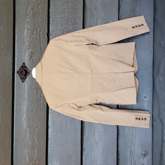 045 BODY By Victoria Secret Khaki Blazer Jacket sz 2 Women's Business - Picture 3 of 5